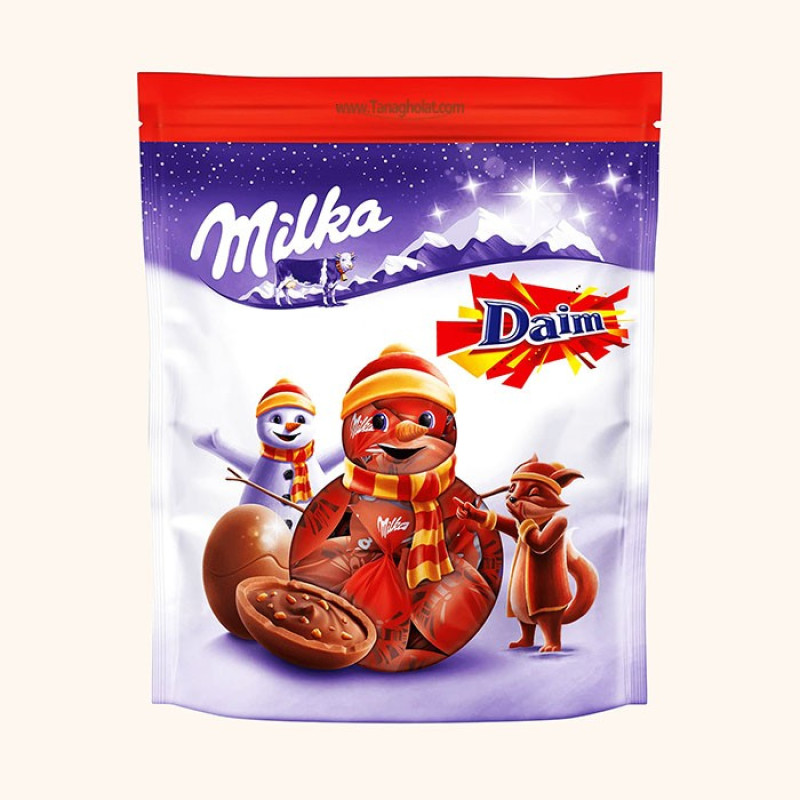 Milka Bonbons šokolādes konfektes Daim gabaliņiem 86g