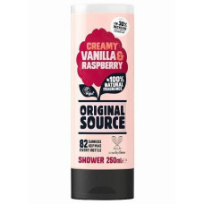 Original Source dušas želeja ar 100% dabīgu vaniļas un aveņu smaržu 250ml