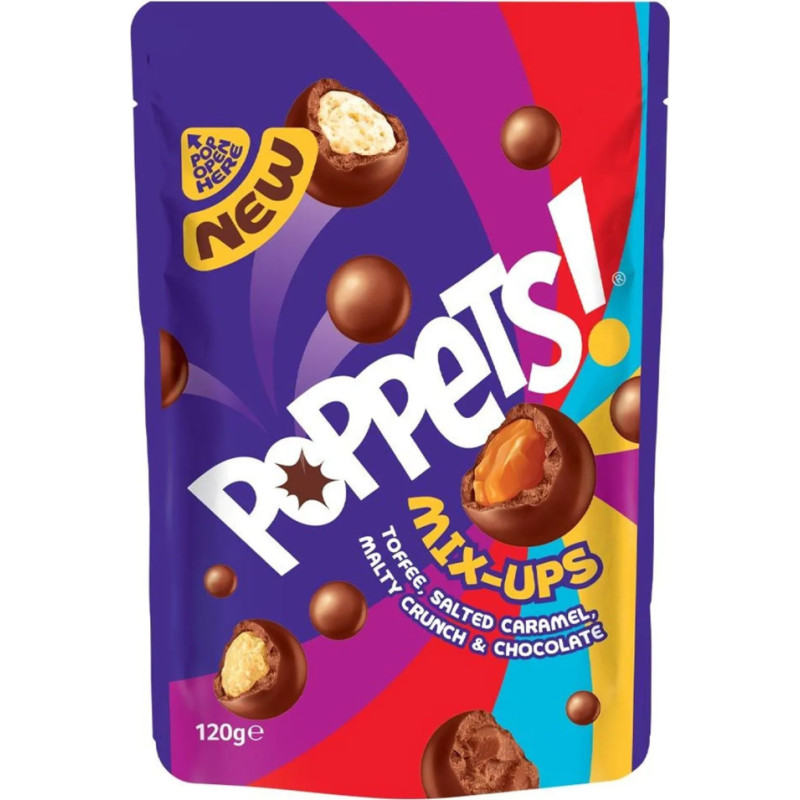 Poppets Mix-Ups chocolate candies with various fillings 120g