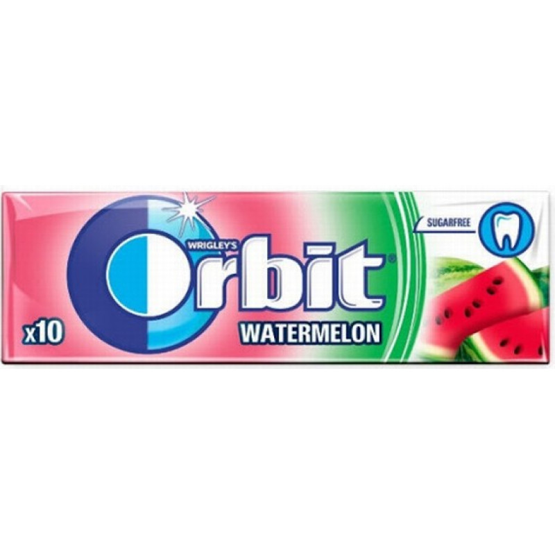 Orbit Watermelon košļājamā gumija ar arbūzu garšu  14g