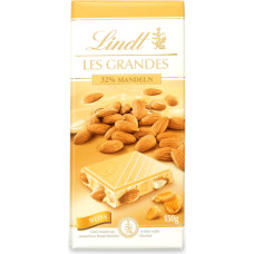 LINDT Les Grandes baltās šokolādes tāfelīte ar mandelēm 150g