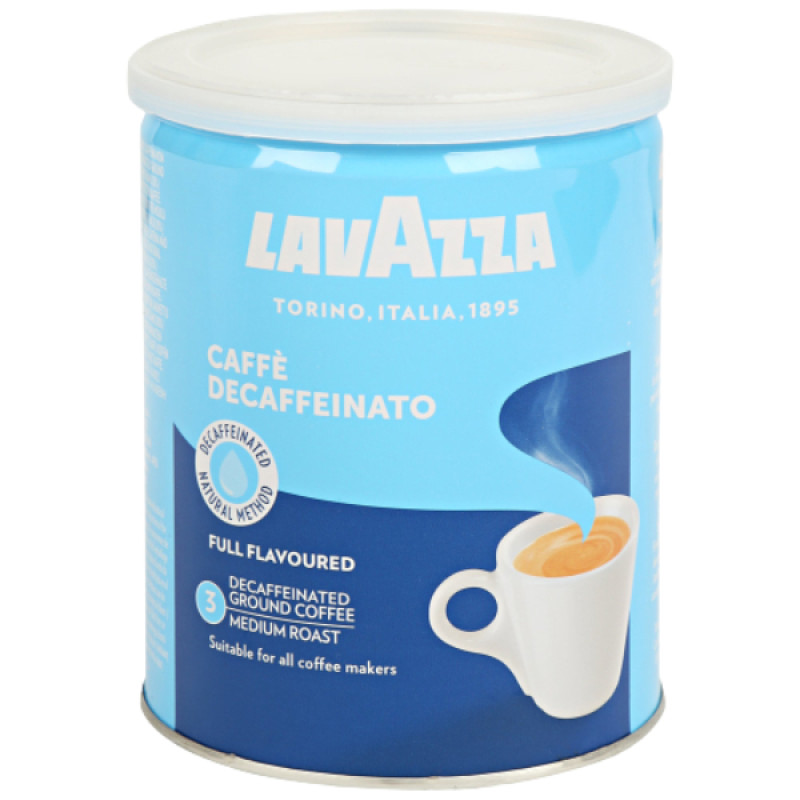 Lavazza decaffeinated ground coffee 250g