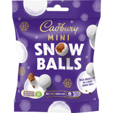 CADBURY Dairy Milk Snow Balls piena šokolāde 80g