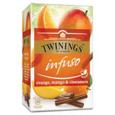 Twinings Infuso augļu tēja ar apelsīnu, mango un kaneļa garšu 20 paciņas, 30g