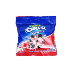 Oreo Mini cepumi ar zemeņu garšas krēmu 20.4g