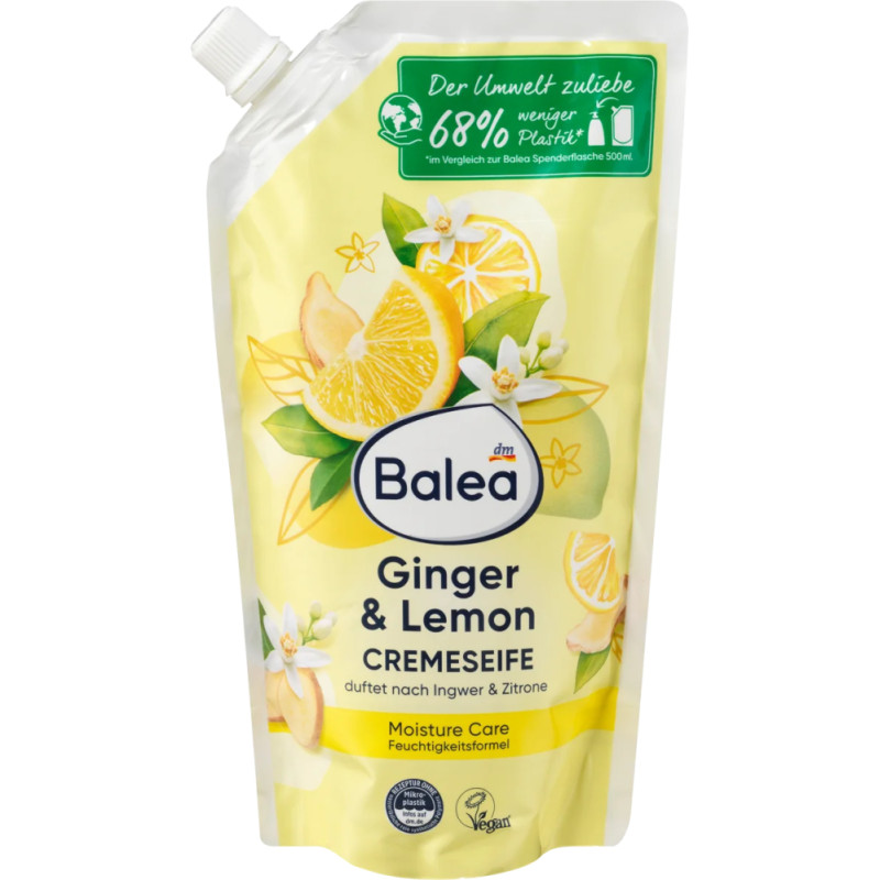 Balea šķidrās ziepes ar ingvera un citronu aromātu 500ml