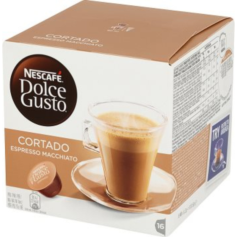 D.Gusto Cortado Espresso Macchiato Caps x16 101g