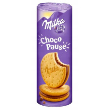 MILKA Choco Pause cepumi ar šokolādes krēma pildījumu 260g