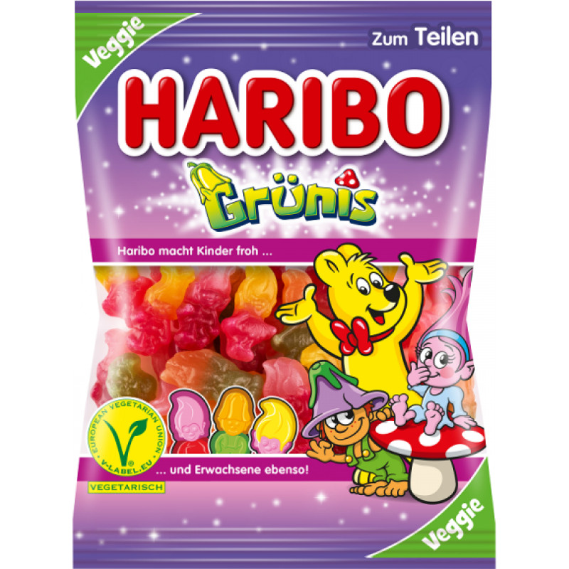 Haribo Grunis Želejas konfektes  200g