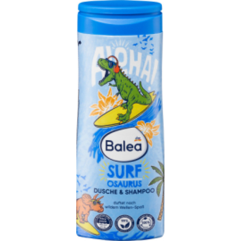 BALEA Surfosaurus 2in1 dušas želeja un šampūns 300ml