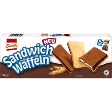 Biscotto wafers with filling and chocolate coating 5pcs, 128g