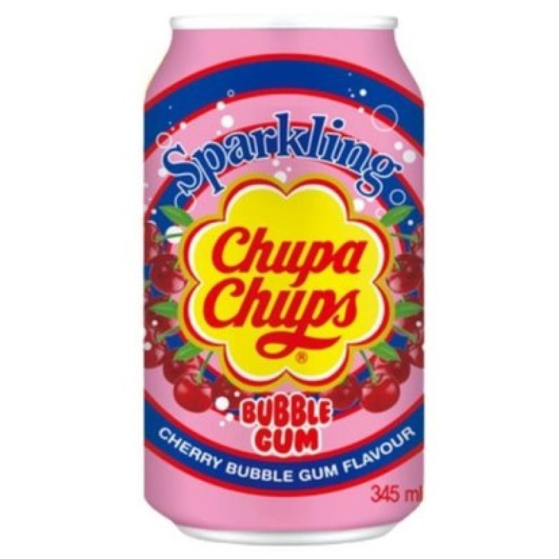 CHUPA CHUPS Cherry Bubblegum limonāde, bundžā 345ml