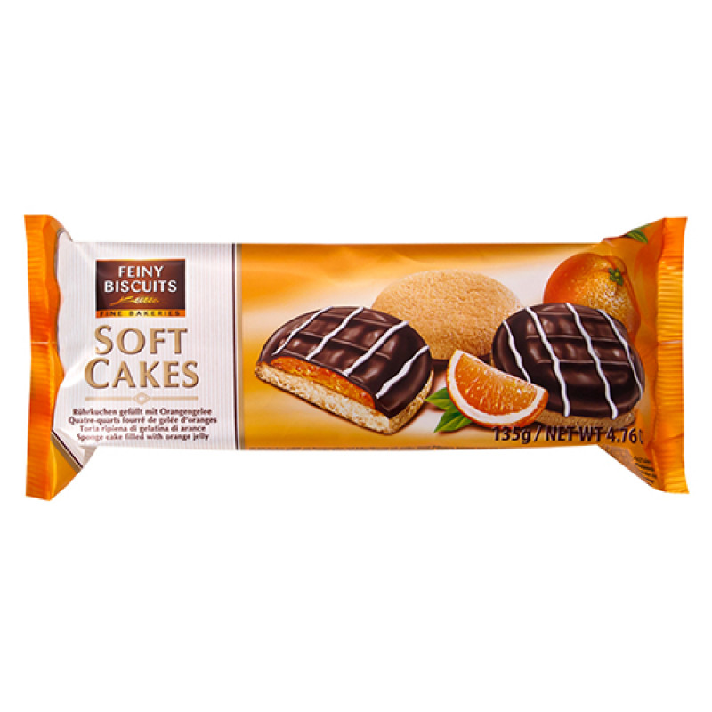 Печенье Feiny Biscuits Soft Cakes Апельсин 135 г