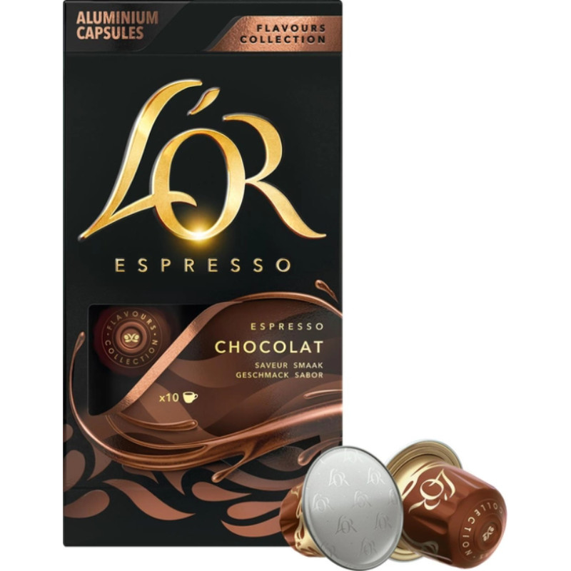 L'OR Chocolate Nespresso coffee capsules (10) 52g