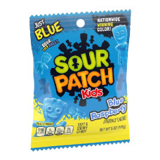 Sour Patch Blue Raspberry želejas konfektes ar zilo aveņu garšu 141g