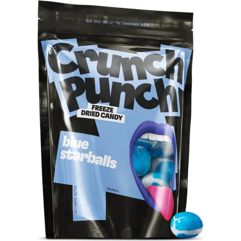 CRUNCH PUNCH Blue Starballs konfektes 100g