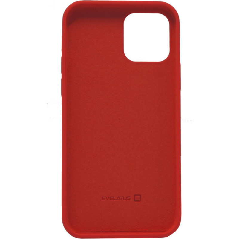 Evelatus Aizmugurējais vāciņš Evelatus Apple iPhone 12/12 Pro Nano Silicone Case Soft Touch TPU Red