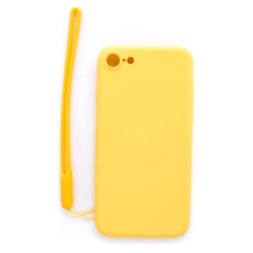 Evelatus Aizmugurējais vāciņš Evelatus - iPhone 7/8/SE2020/SE2022 Soft Touch Silicone Case with Strap Yellow