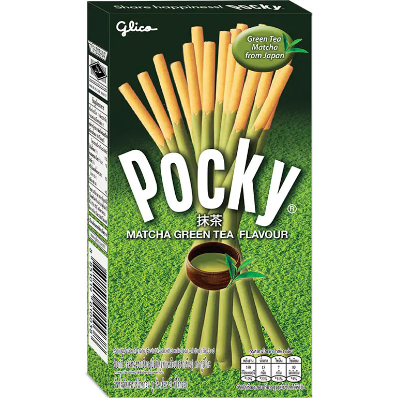 Палочки печенья Pocky с кремовой глазурью со вкусом матча 39 г