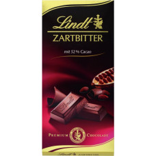 LINDT dark chocolate bar 52% 100g