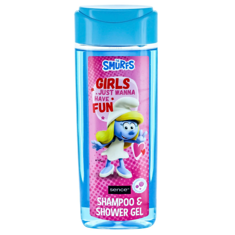 Smurf Girls šampūns, dušas želeja - divi vienā 210ml