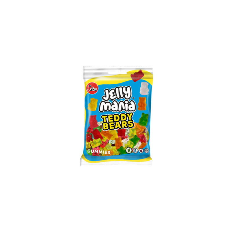 JAKE Jelly Mania Teddy Bears želejas konfektes 100g