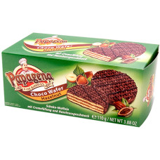 Papagena chocolate wafers with salmon nut cream filling 110g