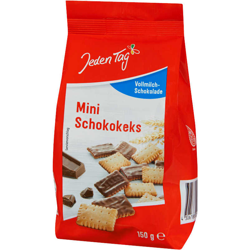 JEDEN TAG Mini šokolādes cepumi 150g