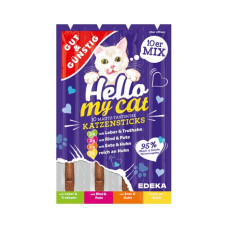 G&G Hello My Cat gardumi kaķiem ar četriem dažādiem garšu veidiem x10 50g