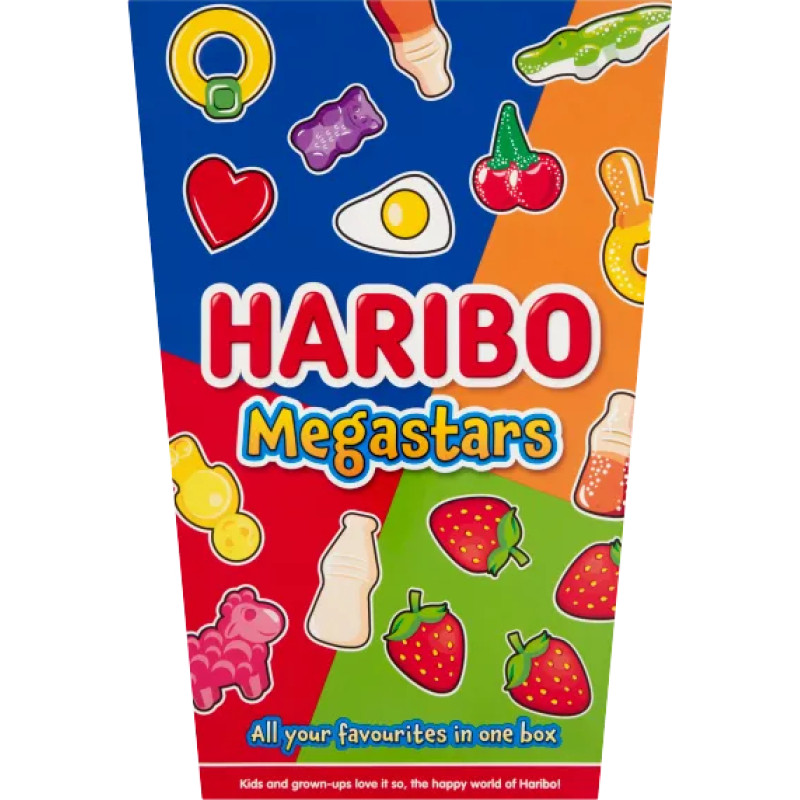 HARIBO Megastars želejas konfektes, kārbā 800g