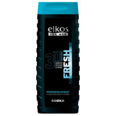 ELKOS Men 3in1 Fresh dušas želeja ar piparmētru aromātu 300ml