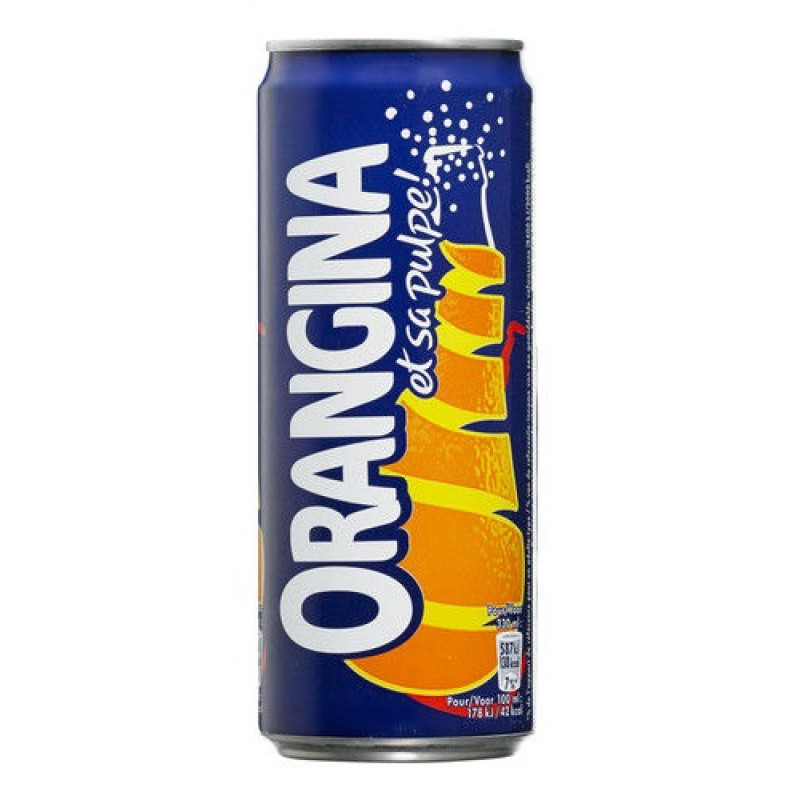 ORANGINA apelsīnu sulas limonāde, bundžā 330ml