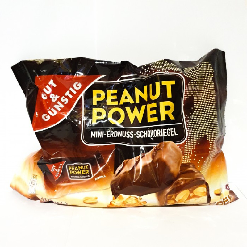 G&G Peanut Power Mini Bars šokolades batoniņi 400g