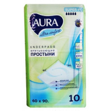 AURA Ultra Comfort disposable bed sheets 60x90cm 10pcs