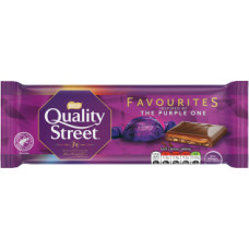 Quality Street Purely Purple piena šokolāde ar karameļu pildījumu un karameles gabaliņiem 84g