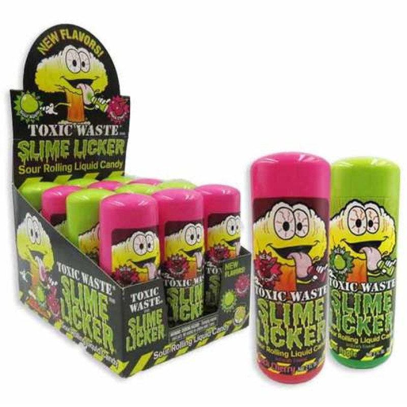 Toxic Waste Slime licker Black Cherry skāba šķidrā konfekte 60ml, 1gab.