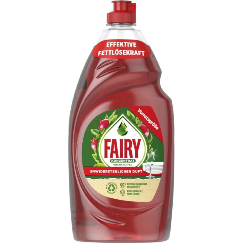 FAIRY koncentrēts trauku mazgāšanas līdzeklis ar granātābolu aromātu 900ml