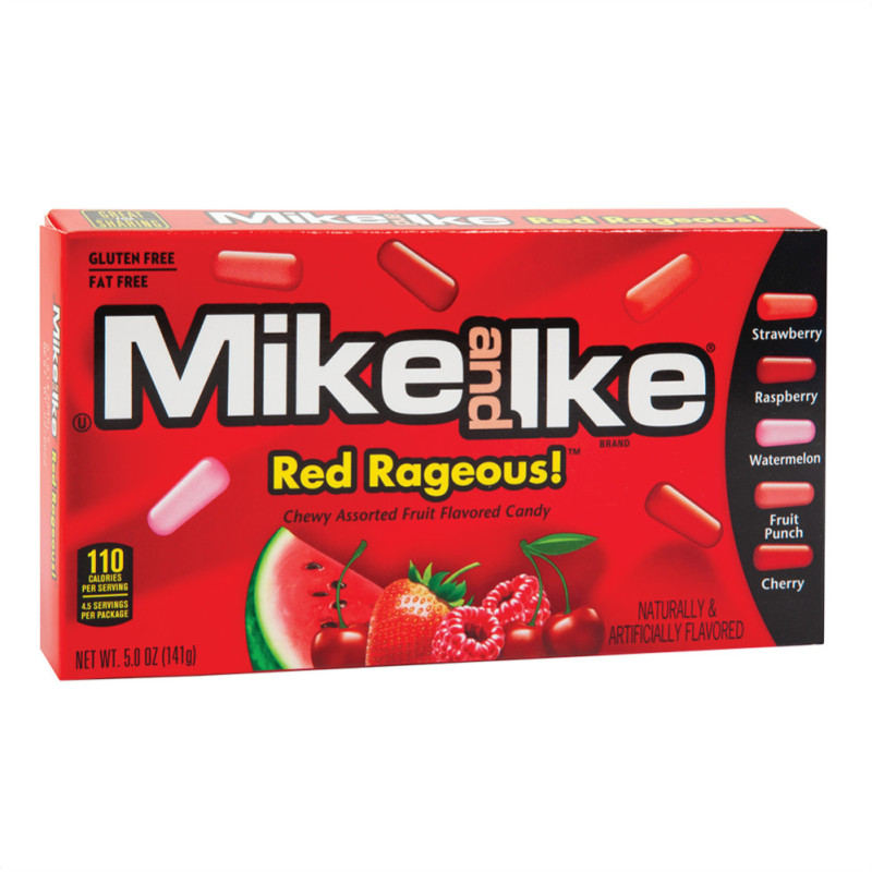 MIKE AND IKE RED RAGEOUS candies 141g