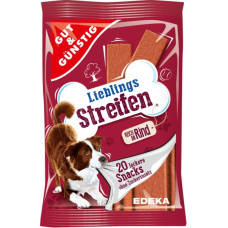 G&G Lieblings Streifen Rind treats for dogs with beef 20pcs 200g