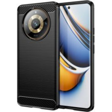 Hurtel Aizmugurējais vāciņš Hurtel  Flexible carbon pattern case for Realme 11 Pro / 11 Pro+ Carbon Case - black