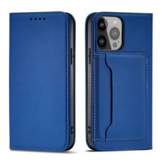 Hurtel Aizmugurējais vāciņš Hurtel - Magnet Card Case Case for Samsung Galaxy S22 Ultra Cover Card Wallet Card Holder Blue