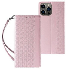 Hurtel Aizmugurējais vāciņš Hurtel  Magnet Strap Case for Samsung Galaxy S23+ Flip Wallet Mini Lanyard Stand Pink