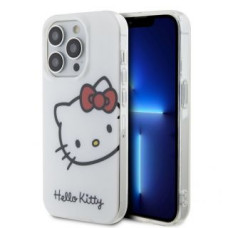 Hello Kitty Aizmugurējais vāciņš Hello Kitty - Hello Kitty IML Head Logo Case for  iPhone 13 Pro White