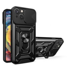 Hurtel Aizmugurējais vāciņš Hurtel  Hybrid Armor Camshield case for Realme 10 Pro+ armored cover with camera cover black