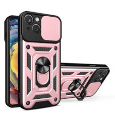 Hurtel Aizmugurējais vāciņš Hurtel  Hybrid Armor Camshield case for iPhone 14 Plus armored case with camera cover pink