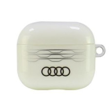 Audi Aizmugurējais vāciņš Audi  Audi IML Geometric Pattern AirPods 3 cover biały/white AU-IMLAP3-A6/D3-WE