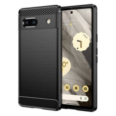 Hurtel Aizmugurējais vāciņš Hurtel  Carbon Case for Google Pixel 7a, flexible silicone carbon cover, black