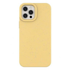 Hurtel Aizmugurējais vāciņš Hurtel  Eco Case Case for iPhone 12 Pro Max Silicone Cover Phone Cover Yellow