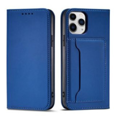 Hurtel Aizmugurējais vāciņš Hurtel  Magnet Card Case for iPhone 12 cover card wallet card stand blue