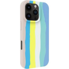 Evelatus Aizmugurējais vāciņš Evelatus Apple iPhone 16 Pro Max Multi-Colored Silicone Case With MagSafe Beige Cream